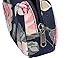 Leaper Floral Pen Pencil Case Coin Purse Pouch Cosmetic Makeup Bag Dark Blue