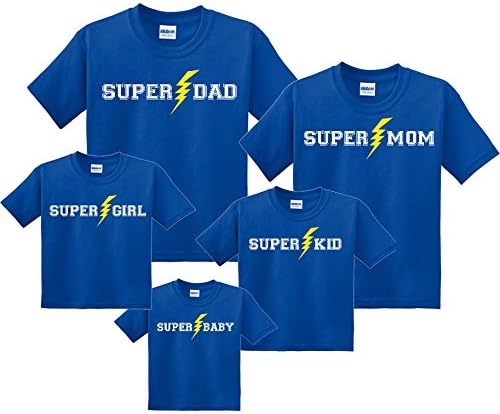 Super Dad Royal Blue Shirt - Adult Large, S/S (075)