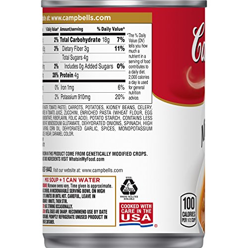 Campbell's Minestrone Soup, 10.5 oz Can - Image 7