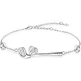 Salloog 925 Sterling Silver Golf Bracelets - CZ Golf Club Sports Jewelry Golf Themed Gifts for Women Men Golfer