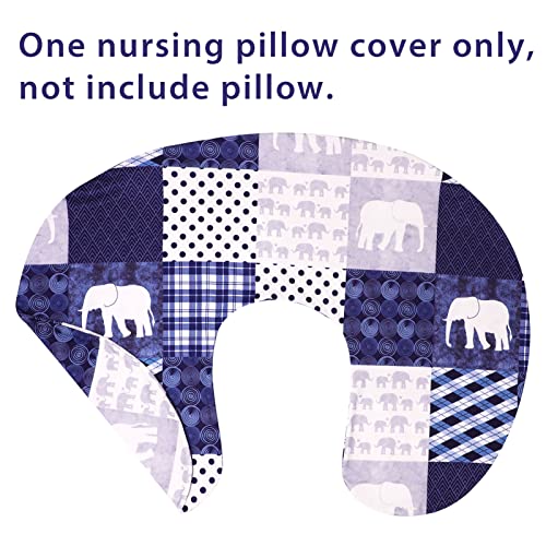HNHUAMING Elephant Nursing Pillow Cover, Nursing Pillowcase for Newborn