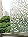 bofeifs Non-Adhesive Window Film Cobblestone No-Glue 3D Window Flim for Bathroom or Kitchen,17.7x78.7 Inch