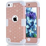 iPod Touch 5 Case, iPod Touch 6 Case, Anna Shop Diamond design 3in1 Combo Hard Shell Soft Silicone Plastic Hybrid Shockproof&Drop Resistance Protective Anti-slip Cover for Apple iPod Touch 5 6