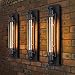 NAVIMC Black Antique Industrial Iron Wall Sconces Light Bedside Wall Lamp Decor Lighting Fixture (wall style)