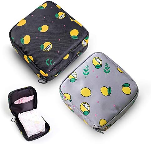 Napkin Storage Bag Sanitary Pad Pouch Amazon Healvian 12 Pcs