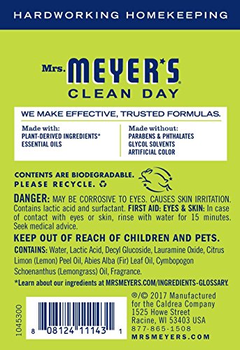 Mrs. Meyer's Tub and Tile Cleaner Concentrate Lemon Verbena, 2 OZ, ( 2 - Pack ) - Thumbnail 4