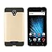 Blu Vivo XL2 V0070UU Case New Frontier Wireless Accessory Slim Armor Hybrid Cover [Scratch/Dust Proof] Defender Dual Layer Shockproof Protection Case (VGC Gold)