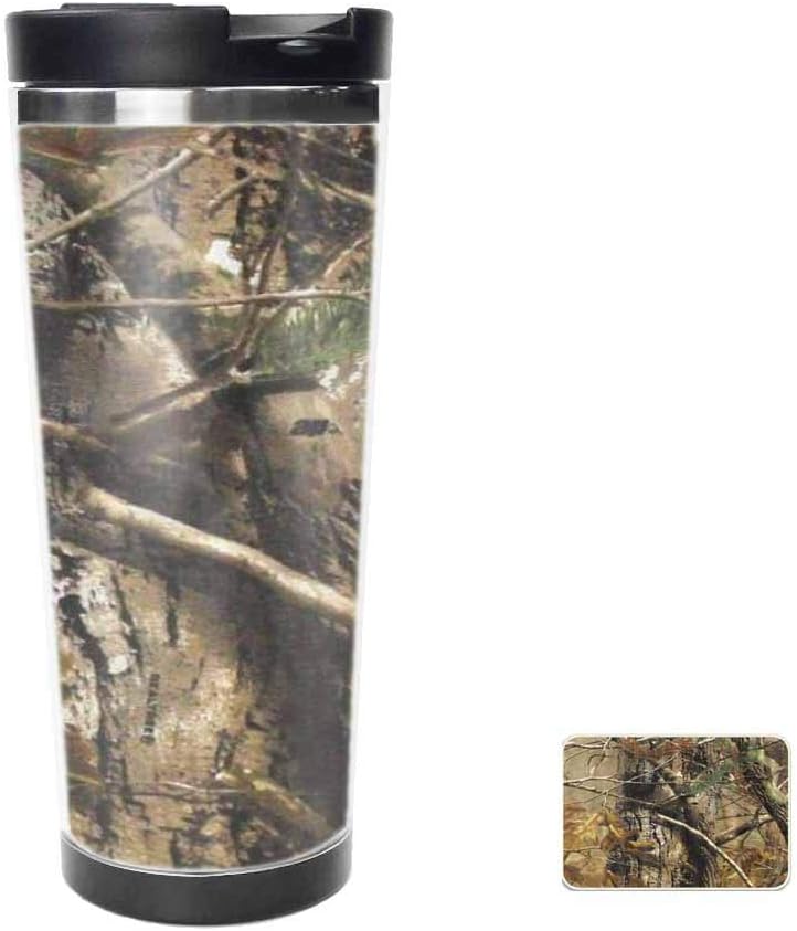 Tree Camo Travel Mug for Coffee & Tea，Drinking Cup, Coffee Mug，Thermos Cup 16oz