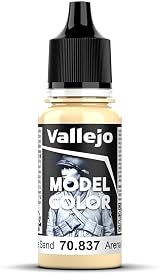 Vallejo Model Color Pale Sand 17 ml Acrylic Paint Ideal for Brush Painting