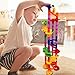 Maggift Marble Runs Toy Set Translucent Marbulous 105 Pieces 30 Glass Marbles