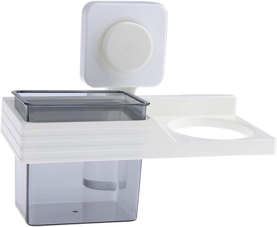 Amazon ヘアドライヤーラック 壁掛け式 プラスチック製 ヘアブラシ 歯ブラシ 収納オーガナイザー ４色選べ グレー 歯ブラシスタンド ホーム キッチン オンライン通販