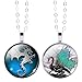 JIAYIQI Women Cool Style Vintage Dragon Necklace Choker with Adjustbale Link Chain 2 Pieces