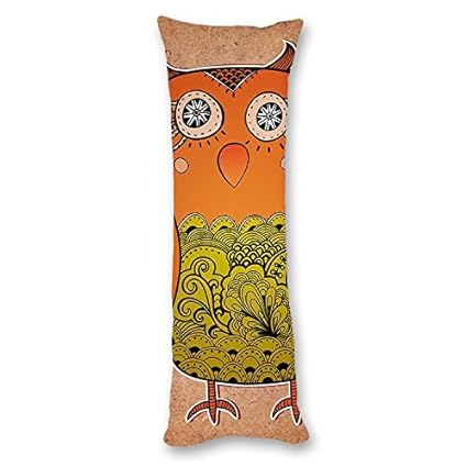 Amazon Com Utf4c Whimsical Owl Blue Body Pillow Covers Cases With