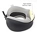 Lfwellness Memory Foam Travel Neck Support Pillow for Airplanes - Patented Structure Compact Neck Pillow Easy Storage for Travel