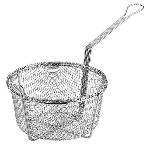 Stove Top Deep Fryer Pot with Fry Basket8 1/3 Quart Aluminum Pot9 1/2