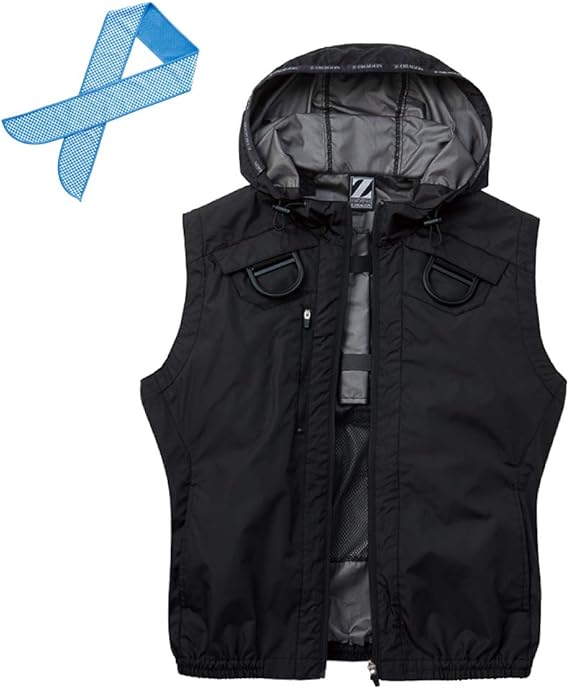 Amazon Co Jp 空調服 服のみ Z Dragon ジィードラゴン ベスト フード付 フルハーネス対応 遮熱 3 740 全3色 服 ファッション小物