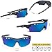 RIVBOS 801 Polarized Sports Sunglasses Sun Glasses with 5 Interchangeable Lenses for Men Women Baseball Cycling Runing …