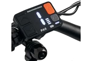 NULKOMMA Rad Power LCD Display Meter 48V Ebike Speed Control Screen Panel with Waterproof 5-pin Male Connector