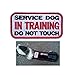 Ultrafun Service Dog Hook & Loop Fastening Tape Patch Pet Harness Vest - 2 X 3 Inches - Set of 2 (R-Don't pet me)