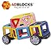 4DBlocks - Play it , Love it! - Magnetic Building Block Set – 40 Pieces – Promotes Creativity, Imagination & Brain Development – The Best Combination Of Recreation & Education For Children
