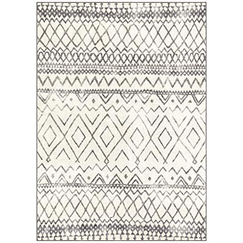 Maples Rugs Abstract Diamond Modern Distressed Area Rugs Carpet for