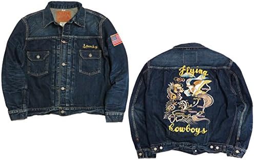 Amazon シュガーケーン Sugar Cane シュガーケーン 港商 スカ Gジャン デニム ジャケット Flying Cowboys セカンド 2nd 刺繍 スーベニア スーヴェニア Tth 40 429ユーズドウォッシュ コート ジャケット 通販