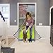 WENFENG Magnetic Screen Door, Heavy Duty Bug Screen Door with Full Frame Velcro Fits Door Size Up to 34 x 82 inch Max - Black