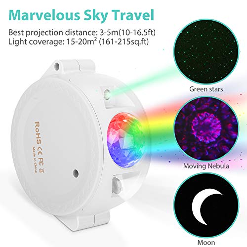 Starry Sky Projector Light For Kids, RGB Star Night Light With 9 Lighting Modes, Touch Control?Voi - //coolthings.us