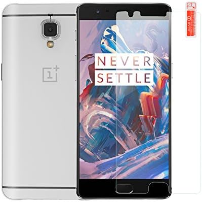 OnePlus 3 Case Cover+ Screen protrctor, Rayvel Ultra Slim Crystal Clear Case Lightweight / NO Bulkiness / Shock Absorption / Scratch Resistant Soft TPU Protective Bumper