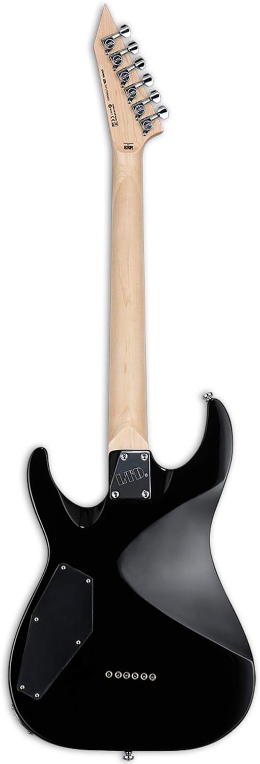 ESP LTD MH-10 Electric Guitar with Gig Bag, Black - Image 3