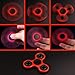 LYNEC Tri Fidget Hand Spinner, Ultra Fast Bearings, Finger Toy, Great Gift for ADD, ADHD, Anxiety and Autism Adult Children, Red