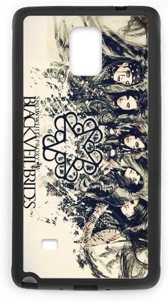 Personalized Note 4 Hard TPU Rubber Phone Case Compatible for Samsung Galaxy Note 4 IV - BVB Black Veil Brides (Design A444)