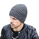 Connectyle Classic Men's Warm Winter Hats Thick Knit Cuff Beanie Cap with Lining