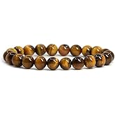 Justinstones 8mm Round Beads Stretch Bracelet 7 Inch Unisex