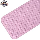 JYPC Non Slip Bathtub Mat | Odor-Free,TPR Rubber Bathroom Shower Mat with Massage Ball, Anti-Bacterial, 15