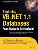 Beginning VB .NET 1.1 Databases: From Novice to Professional