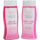 MARIANA ZAPATA Shampoo & Conditioner Extra Cabello | Hair Care Set/Kit Champu y Acondicionador/Rinse 2x (16.9oz-500ml)