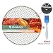 Fivebop Round Cooling Rack Stainless Steel Cross Wire Barbecue Grill Net Racks with 3 Legs for Cooking Baking Steaming (11 inches)