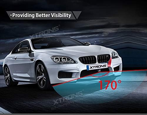 XTRONS Universal Car Front View Forward Camera 170° Wide Angle Waterproof Dustproof Bumper Mount Camera for Parking Monitor with HD Lens CMD Sensor PAL System RCA Video Cable - Image 5