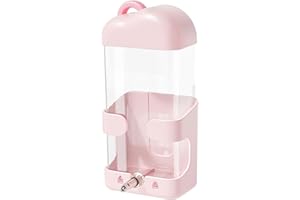 Mini&moe Bird Water Feeder - Automatic Parrot Cage Water Dispenser for Hanging Leak-Proof Parakeet Water Drinker Accessories for Parrot Cockatiel Canary Guinea Pigs Ferrets Rabbits