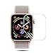 [6 Pack] LK Compatible with Apple Watch Screen Protector 44mm / 42mm (Series 4/3/2/1), LiquidSkin [HD Clear] Anti-Bubble flim with Lifetime Replacement Warranty