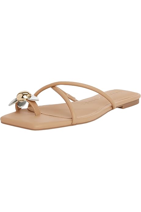 Women's Flat Thong Sandals - Cute Dressy Flip Flops With Whipstitching Detail