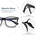 Shayin Blue Light Blocking Glasses Square Eyeglasses Frame Anti Blue Ray Computer Game Glasses