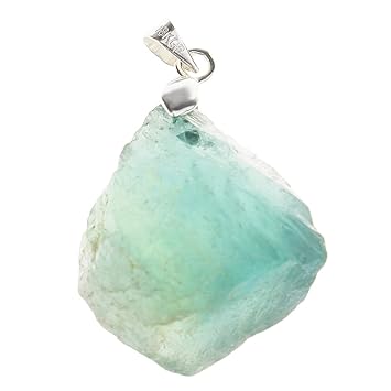 Homyl Edelstein Anhänger Ketten-Anhänger Fluorit Naturstein Anhänger für Herren Damen