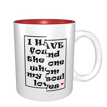 Amazon Com Funny Big Coffee Mug Breakfast Cup Cute Holiday Gift For Men And Women I Have Found The One Whom My Soul Loves Wedding Industrial Scientific