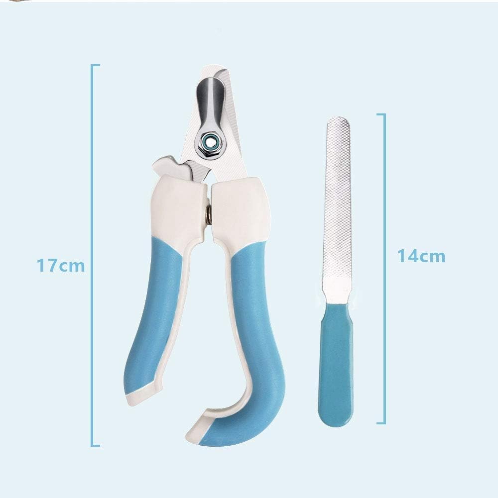 Professional Pets Dog Cat Nail Clippers, with Pet Safety Guard & Lock, Blue - Image 5
