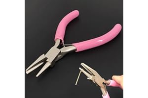 1pcs Small 5 Inch Round Concave Wire Looping Pliers Precision Jewelry Tool for DIY Jewelry Making Pliers,12.4 * 7.6cm