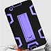 LG G Pad III 8.0 Case, Topratesell Premium Hybrid Drop Proof Armor Defender Full-body Protection Heavy Duty Kickstand Case for LG G Pad X 8.0 V521 / G Pad 3 8.0 V525 2016 Version Black Purple