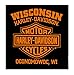 Harley-Davidson Men's Relic Distressed Short Sleeve Crew Neck T-Shirt, Black