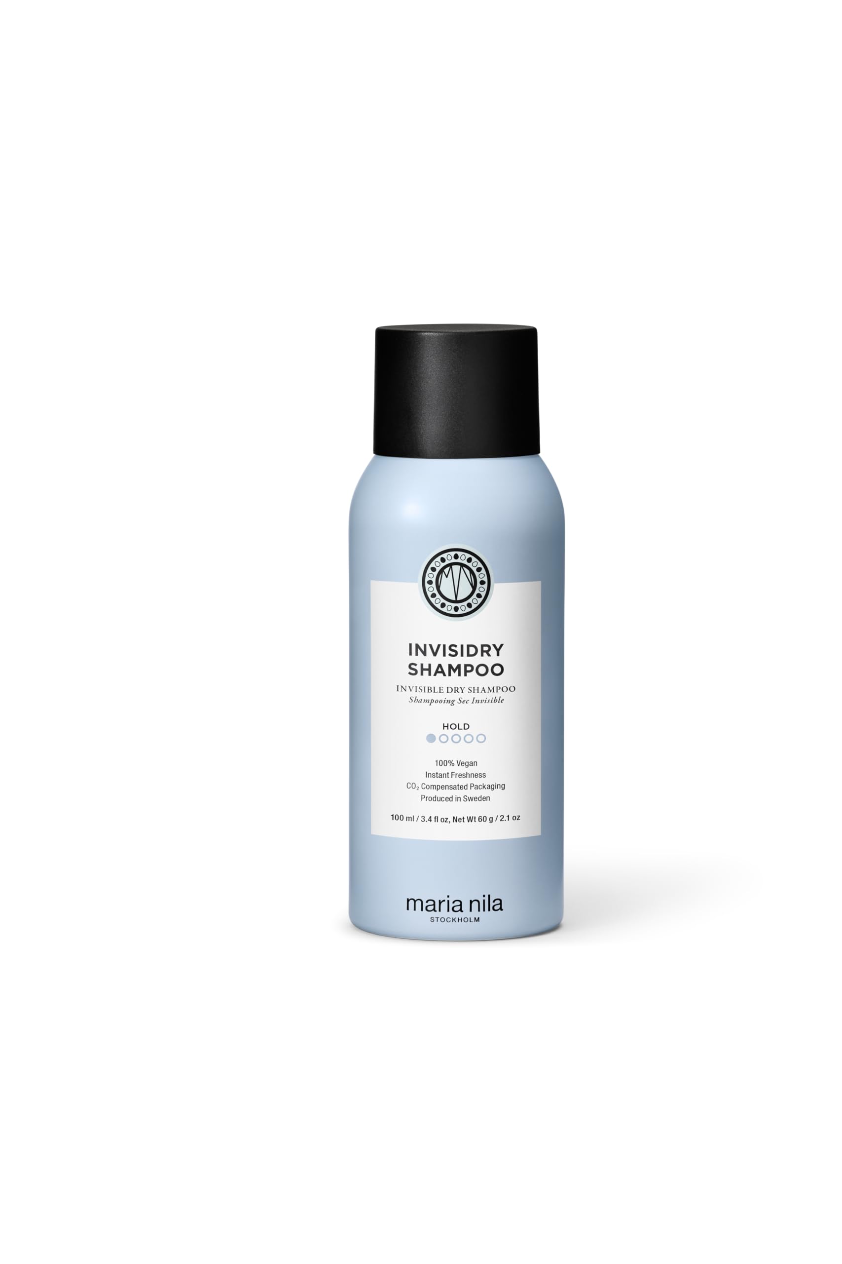 Maria Nila Invisidry Dry Shampoo, Freshens up Hair & Scalp, Leaves no trace of product, 100% Vegan & Sulfate/Paraben free, 100 ml